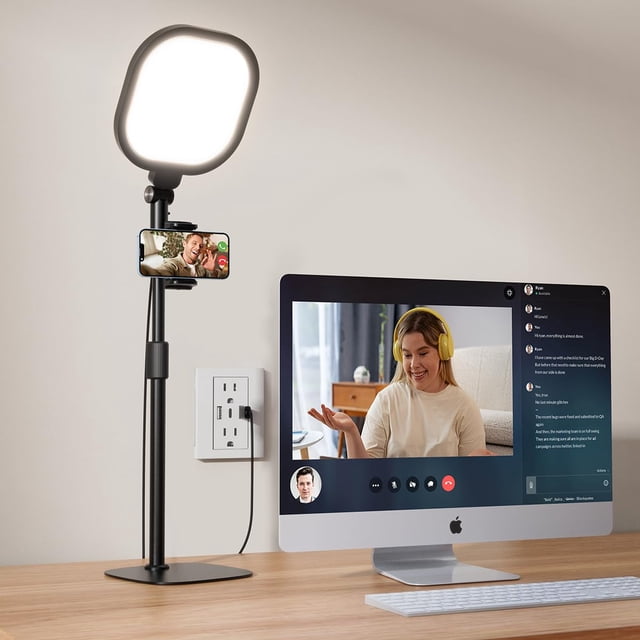 Iluminación de videoconferencia LiTones de escritorio con soporte
