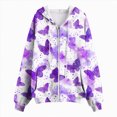 thumbnail image 5 of Kaprioy Womens Y2K Zip Up Oversized Hoodie Butterfly Graphic Hoodies Fall Fashion Clothing Essential, Comfy Fall Sweatshirts for Women Casual Loose Pullover Tops With Pocket Graphic Hoodies, 5 of 6