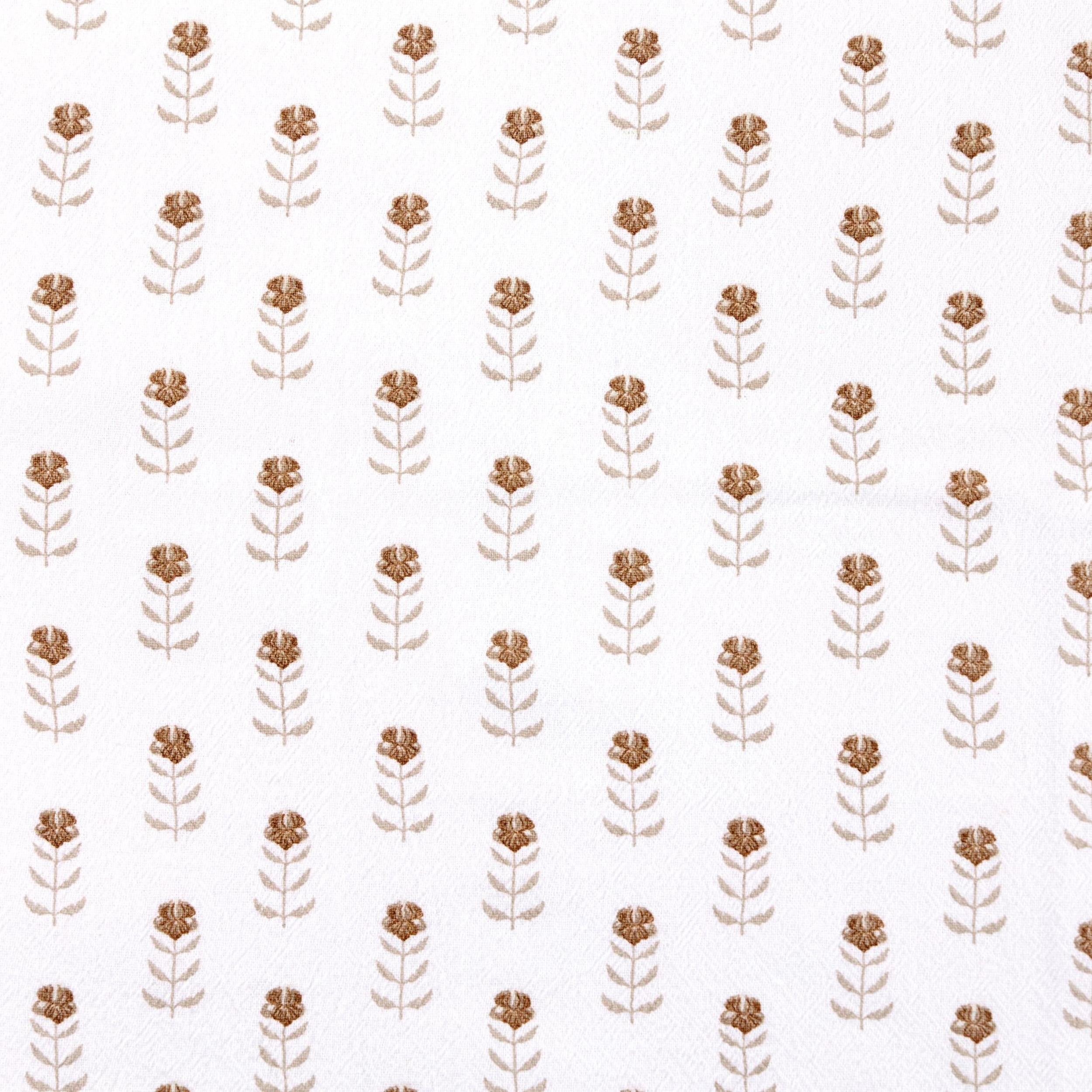 Beautiful Home by Drew Barrymore 1-Piece Printed Floursac Cloth, Porcini Taupe, 30"W x 30"L
