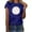 Blue, variant on Toimothcn Womens Tee Shirts Casual Baseball Printed T-Shirts For Women Oversized Short Sleeve Crew Neck Breathable Loose Fit Tshirt Tops Back To School Colthes