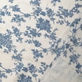 thumbnail image 2 of Pastoral Rectangle Tablecloth - 52 x 70 Inch - Linen Fabric Table Cloth - Washable Table Cover with Dust-Proof Wrinkle Resistant for Restaurant Picnic Indoor and Outdoor Dining Floral (Dark Blue), 2 of 5