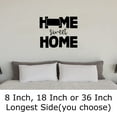 thumbnail image 2 of Home Sweet Home Kansas Native Hometown Love Wall Decals for Walls Peel and Stick wall art murals Black Small 8 Inch, 2 of 2