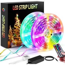 Led Strip Lights, HOKEKI Neon Lights, Led Lights for tv, Lights forbedroom, 16.4in Smart Lamp, with Remote Control, 7 Lighting Effects, with Waterproof Design, Suitable ForTv, Party, Home Decoration