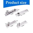 thumbnail image 2 of Mengshi Heavy Duty Invisible Pivot Hinge 304 Stainless Steel Hidden Door Hinges for 360°Rotating Secret Doors & Bookshelf Doors (Silver), 2 of 7