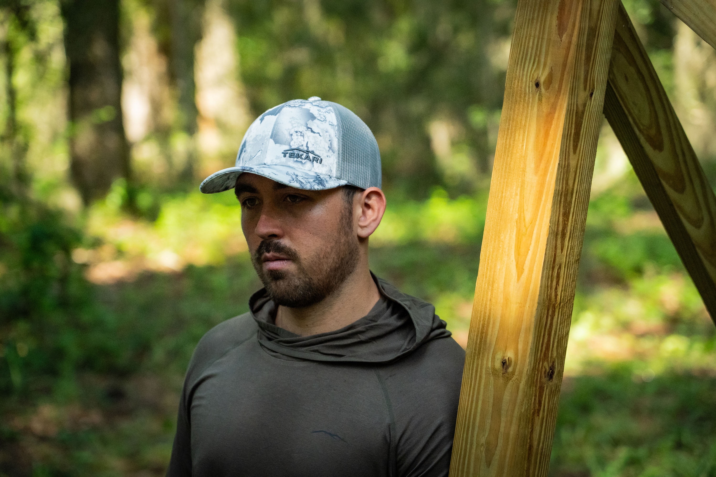 6 Panel XRC Snow Camo Mesh Back Curved Bill, OSFM