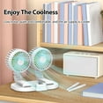 thumbnail image 4 of Dual Head USB Fan Portable Vehicle Cooling Fan with 2, 4 of 8