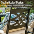 thumbnail image 5 of SUMMIT LIVING 2-Piece Outdoor Patio Dining Chairs with Removable Cushions & Pillows, Black & Beige, 5 of 9