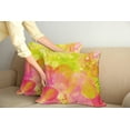 thumbnail image 2 of Ambesonne Pastel Throw Pillow Cover 2 Pack, Spring Yard Watercolors, 24", Apple Green Marigold, 2 of 7