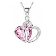 thumbnail image 4 of Colgante de amatista natural blanca en forma de corazón, popular collar de cristal, hermoso colgante en forma de corazón, 4 of 4