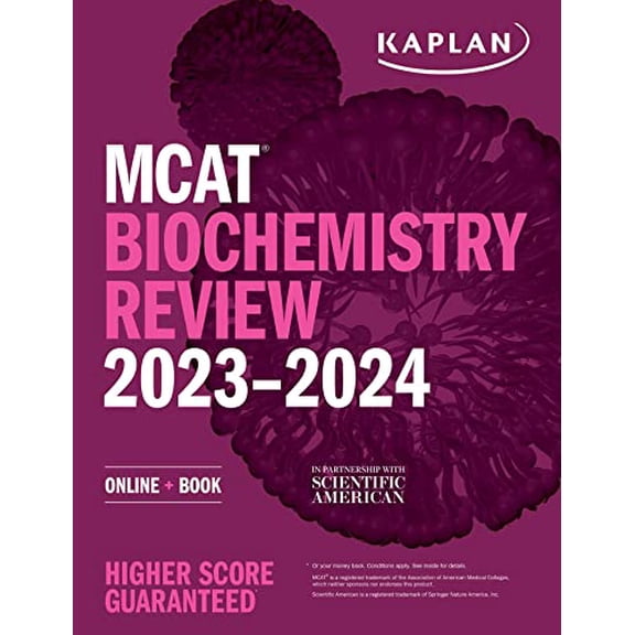 Pre-Owned MCAT Biochemistry Review 2023-2024: Online Book (Kaplan Test Prep) Paperback
