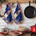 thumbnail image 6 of 4th of July Kitchen Towels Set of 1, Independence Day Patriotic Flowers Dogs Blue Absorbent Dish Towels for Kitchen, Microfiber Hand Towel, Quick Drying Tea Towel for Cleaning Decorative Dishcloths, 6 of 7