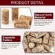 thumbnail image 3 of 100 tapones de corcho natural, tapón cónico, tapón de madera reutilizable para botella de vino, tapones de cerveza de madera para almacenamiento y sellado de vino, decoración artesanal (21 x 40, 3 of 5