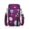 thumbnail image 1 of Factory Direct Crossbody Mobile Phone Bag Vertical Fabric Mini Small Bag Wrist Arm Mobile Phone Bag Three-Layer Coin Wallet, 1 of 7