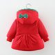 thumbnail image 5 of Gibobby Abrigos de invierno para niños y niñasChaqueta de abrigo con volantes y cálido para niñas pequeñas ropa de invierno de manga larga de Color en co(Rojo, 2-3 Años), 5 of 5