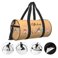 thumbnail image 3 of Fotbe Coffee Gnome (2) Bolsa Deportiva de Lona Plegable con Estampado, Bolsa de Gimnasio con Bolsillo Seco/Húmedo, Bolsa de Viaje Ultraligera de Gran Capacidad, 3 of 6