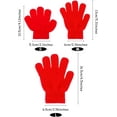 thumbnail image 3 of 3Pairs Kids Gloves Full Fingers Knitted Gloves Warm Mitten Winter Favor for Little Boys and Girls, 3 of 5