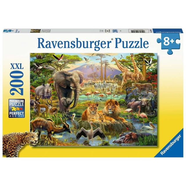 Rompecabezas Ravensburger animales de la sabana 200 Piezas 49x36 cm