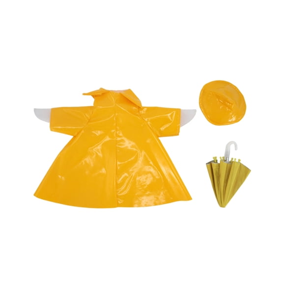 Shipiny 23 Inch Porch Goose Raincoat Three-Piece Set, Lawn Statue Rainproof Decoration Outfit, Festive Decor Suit for Garden Statues - Goose Not Included, Orange