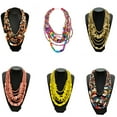 thumbnail image 4 of Bohemian Multilayer Neck Jewelry Elegant Multilayer Colorful Clavicle Chain Neck Jewelry for Women, 4 of 9