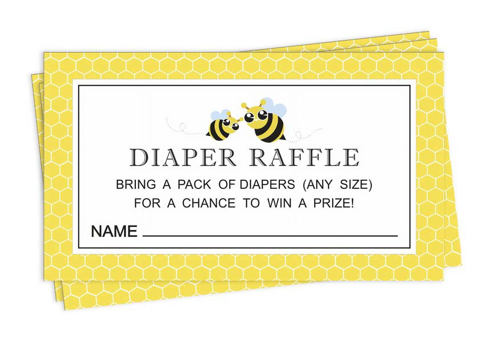 Inkdotpot 30Baby ShowerDiaper Raffle Ticket Lottery Insert Cards Supplies Games For Baby Shower Party Gender Neutral Bring A Pack Of Diapers To Win Favors Gifts And Prizes