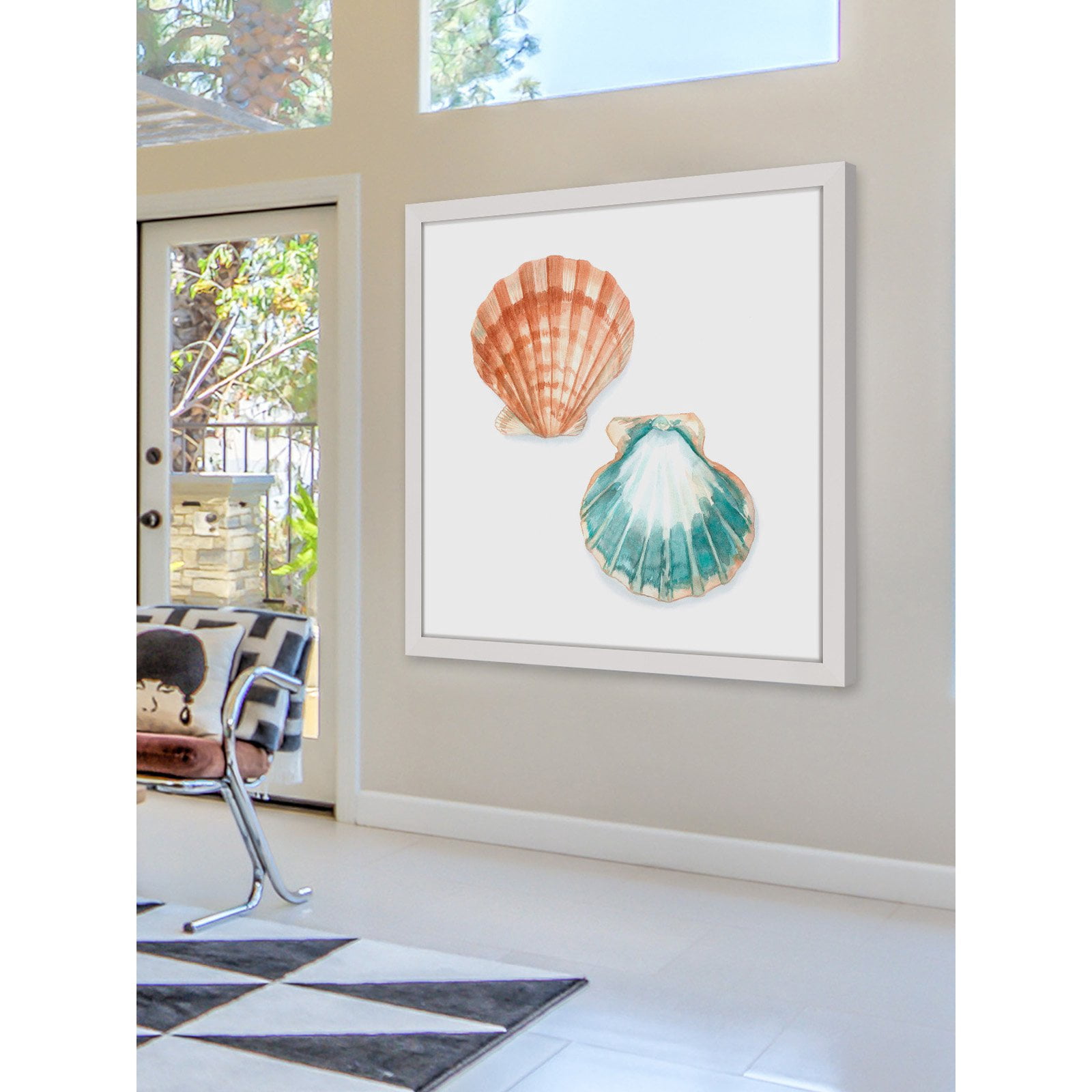 Marmont Hill "Watercolor Shells I" Framed Painting Print