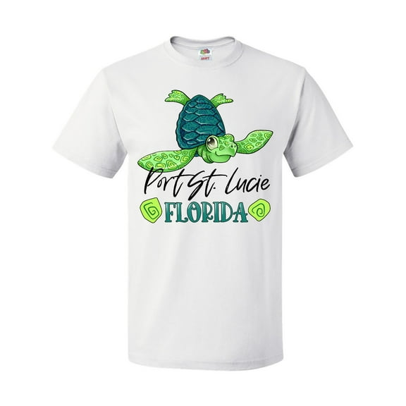 Inktastic Port St. Lucie, Florida Happy Sea Turtle T-Shirt