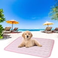 thumbnail image 2 of Pet Ice Mat Summer Cool Ice Silk Sleeping Mat Sofa Cushion Dog Ice Mat Transparent Breathable Ice Silk Mat Universal For All Seasons Cooler In Summer, 2 of 8
