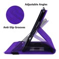 thumbnail image 3 of Allytech Case for Samsung Galaxy Tab A8 10.5 2021(SM-X200/X205), Multiple Viewing Angles Stand Protective Soft TPU Back Cover with Pen Holder/Card Slots Wallet Case for Galaxy Tab A8 2021, Purple, 3 of 5