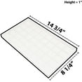 thumbnail image 2 of NicePackaging  40 Compartment White Leatherette Sorting Tray with Free-standing White Plastic Display Tray  For Sales / Showcase / Home / Store Use - 14.75" x 8.25" x 1", 2 of 7