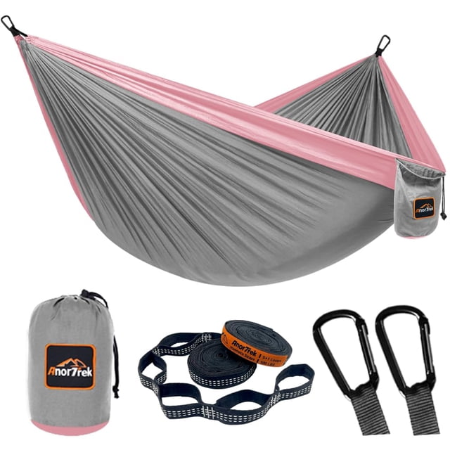 Hamaca para Camping AnorTrek Súper Ligera y Portátil de Nylon