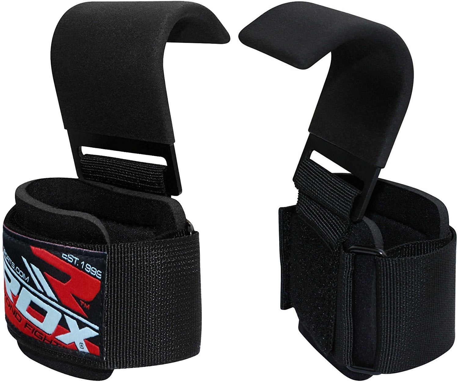 RDX Pro Gym Weight Lifting Hook With Wrist Strap Support by RDX