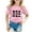 Pink, variant on Hiijoy Toddler Girl's T Shirt Cat Print Short Sleeved Crewneck T-Shirt Loose Casual Tshirt