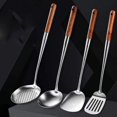 thumbnail image 2 of Ustensiles de Cuisine Wok Spatule Fer et Louche Ensemble d'Outils Spatule pour Cuisson en Acier Inoxydable Accessoires de Cuisine Essentiels Couleur 1, 2 of 3