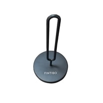 FINTISO Black Stainless Steel Freestanding Tissue Extender Toilet Paper Holders