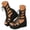 Black, variant on Women's Cutout Ankle Boots Lace Up Platform Wedge Sandals Open Toe Back Zipper Gothic Gladiator Sandals White Size 7