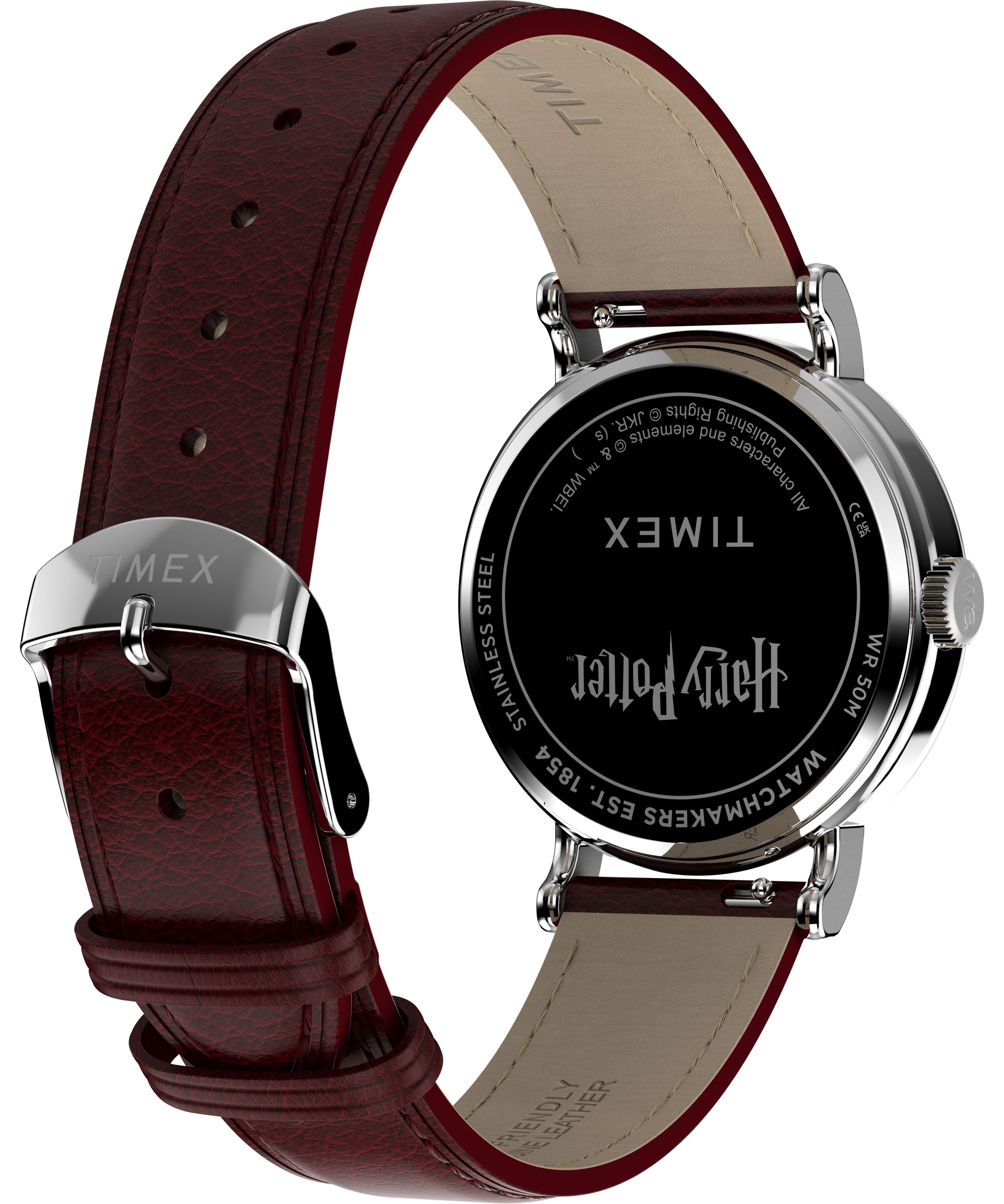 Timex Unisex Harry Potter x Weekender Platform 9 3/4 37mm Watch - Red Two- Piece Quick Release Silver-Tone Dial Silver-Tone Case