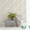 thumbnail image 2 of Chesapeake Imperial Garden Grey Botanical Unpasted Non Woven Wallpaper, 20.5-in by 33-ft, 56.4 sq. ft., 2 of 3
