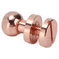 thumbnail image 2 of Tornillos prisioneros, 20 juegos de remaches de latón, sujetadores de cabeza redonda anti, accesorios para equipaje, solución innovadora, 2 of 9