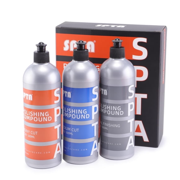 Mix Polishing Compound, SPTA 16.91oz (500ml) Polishing Compound Car Scratch & Swirl Remover Rubbing Compound & Finishing Polish Buffing Compound Swir