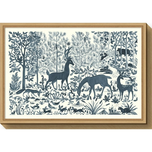 Amanti Art Canvas Art Framed 'Forest Life I' by Miranda Thomas Maple
