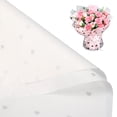 thumbnail image 1 of Papel de Seda para Envolver Flores Uxcell (27.6"x19.7", Blanco/Plata) (20 Hojas) Papel de Regalo con Patrón de Corazón, 1 of 7