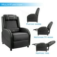 thumbnail image 5 of Lacoo Gaming Recliner Chair PU Leather Home Theater Seating Single Modern Living Room Sofa Recliner, Gray, 5 of 8