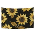 thumbnail image 6 of Yayeee Tapestry Wall Hanging for Bedroom 60" x 40" Living Room Home Wall Art Decor, Black Sunflower Pattern, 6 of 7