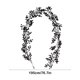 thumbnail image 2 of Tallos artificiales de bayas negras, 1,9 m, decoración navideña para el hogar, ramas de acebo para árbol de Navidad, boda, decoración navideña., 2 of 6