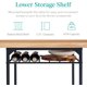 thumbnail image 4 of Songqin 3-Piece Modern Dining Set, Space Saving Dinette for Kitchen, Dining Room, Small Space w/Steel Frame, Built-in Storage Rack - Oak/Black, 4 of 14