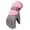 Pink, variant on Qudderr Kids Winter Warm Ski Gloves Outdoor Cycling Sports Gloves for Boys Girls Cold Windproof Waterproof Gloves 6-16T