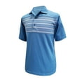 thumbnail image 1 of Monterey Club Men's Lucas Stripe Contrast Golf Polo Shirt #1140, 1 of 2