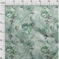 thumbnail image 3 of oneOone Polyester Spandex Dusty Teal Green Fabric Florals Sewing Fabric By The Yard Printed Diy Clothing Sewing Supplies 56 Inch Wide, 3 of 4