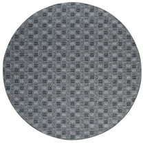 Furnishmyplace Abstract Indoor/Outdoor Commercial Color Rug - Black, Area Rugs 5' Round