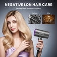 thumbnail image 4 of Hair Dryer, NEXPURE 1800W Professional Ionic Blow Dryer for Hair Care, Powerful Wind for Hair Drying, 2 Attachments, Grey, 4 of 8